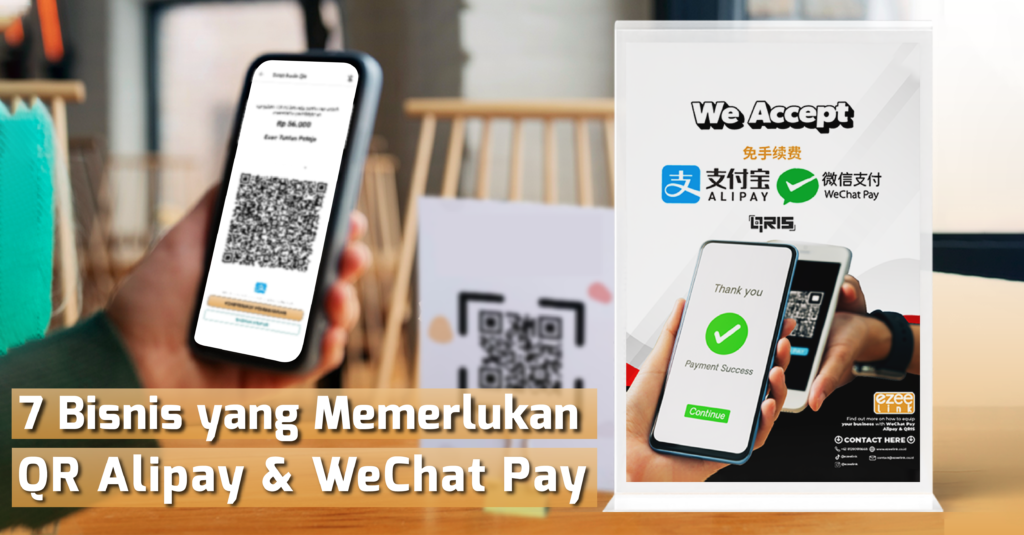 Dengan menyediakan opsi pembayaran QR Alipay dan WeChat Pay dari Ezeelink, bisnismu tidak hanya mempermudah transaksi bagi pelanggan tetapi juga akan meningkatkan daya tariknya di mata pasar internasional.