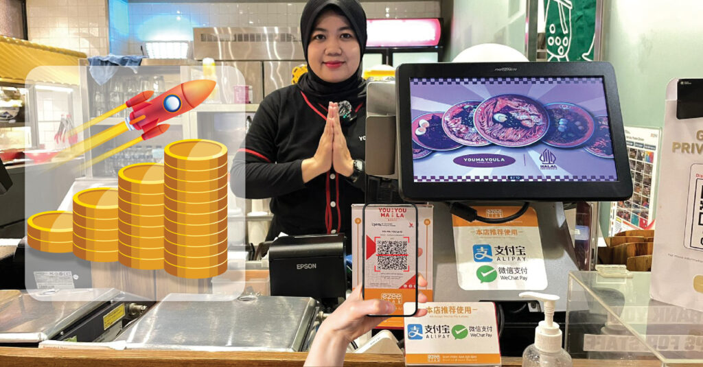 You Ma You La, sebagai salah satu restoran terkenal, telah mengadopsi QRIS Ezeelink serta QR alipay dan WeChat Pay untuk meningkatkan efisiensi transaksi mereka.